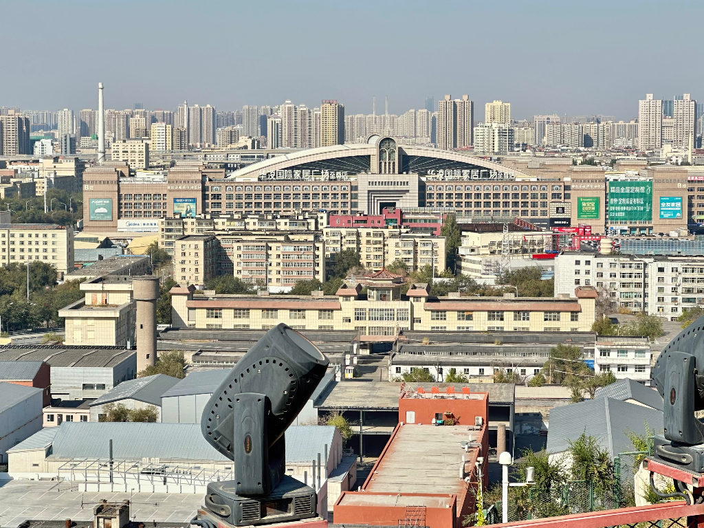 View of modern Urumqi from Hongshan Park